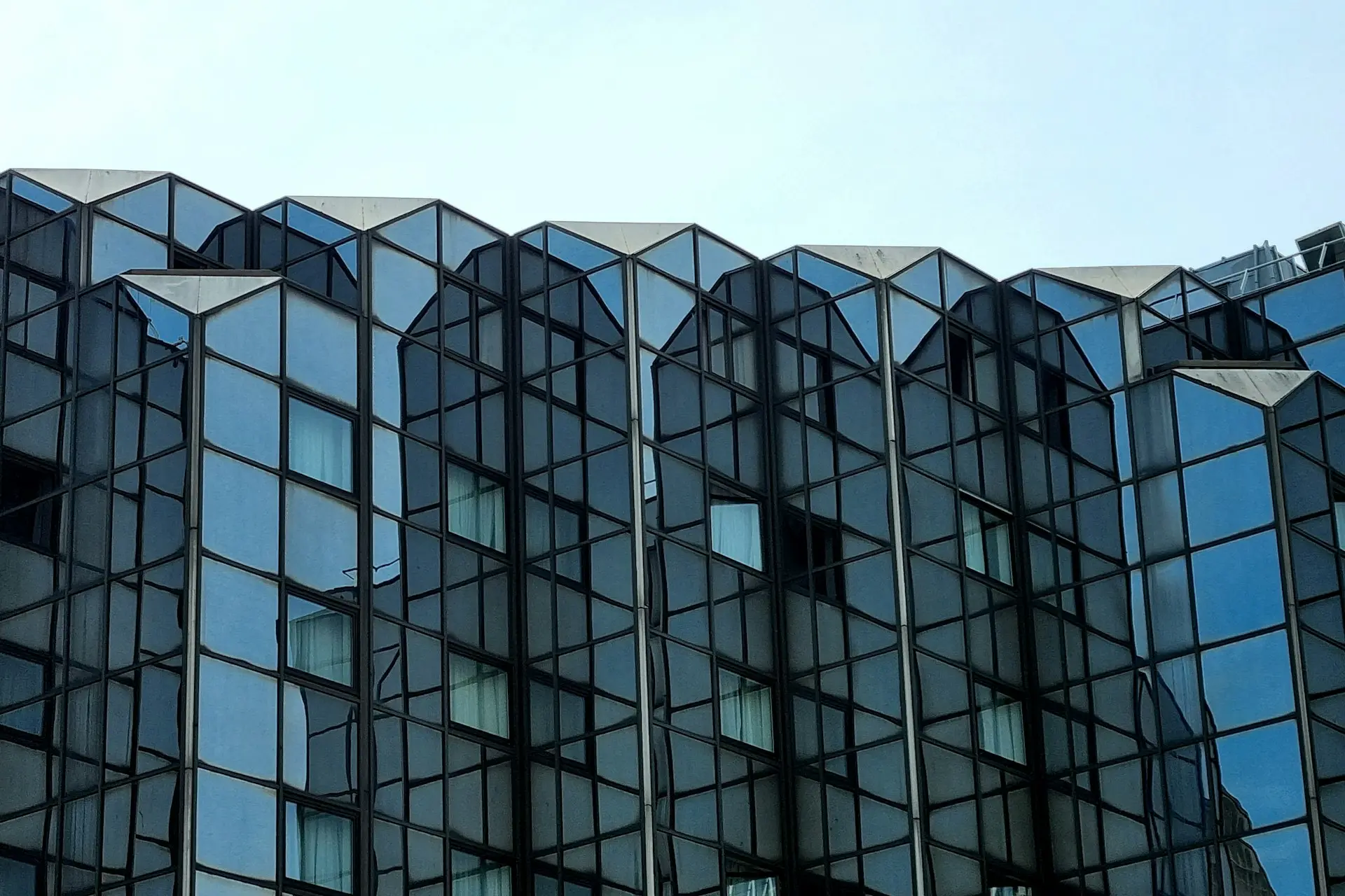 a building with many windows